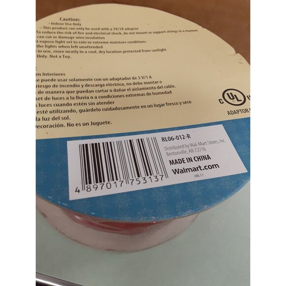 12 ft. Pre-Lit LED Red Ribbon Garland NEW - Picture 5 of 6